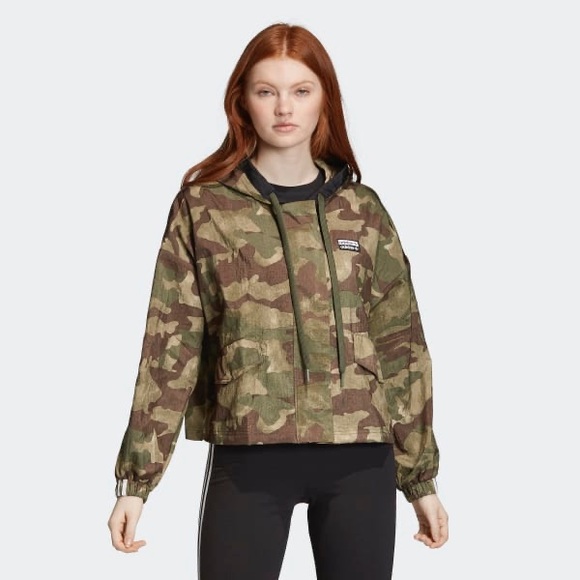 adidas originals camouflage windbreaker